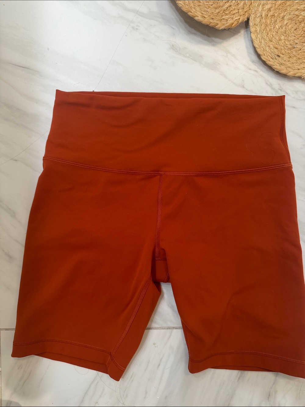 lululemon athletica High-Rise Rust-Red Bike Shorts